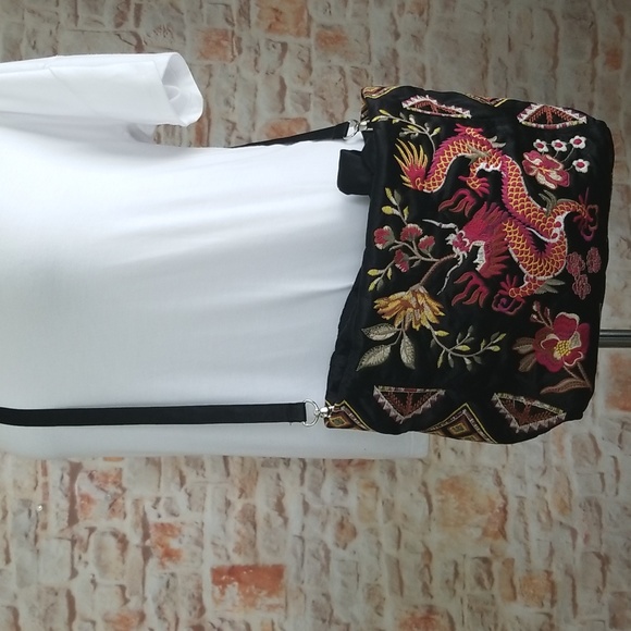 New Johnny Was Lilith Quilted Satin Tote - Picture 3 of 14